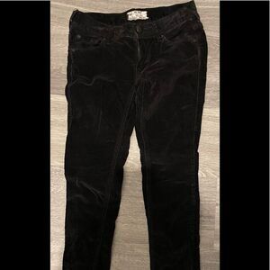 Free People Black Velvet Pants